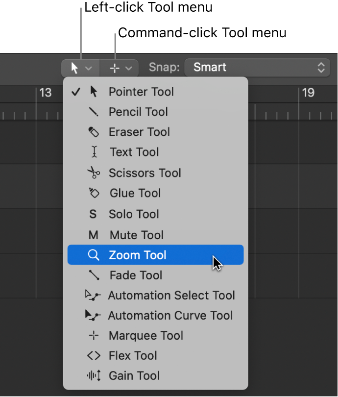 Figure. Open Tool menu