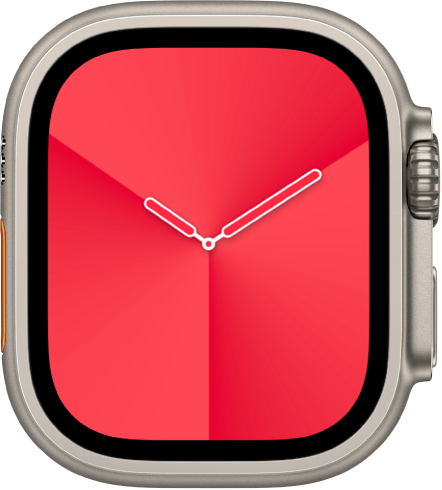 The Gradient watch face, where you can adjust the face color, style, and dial.