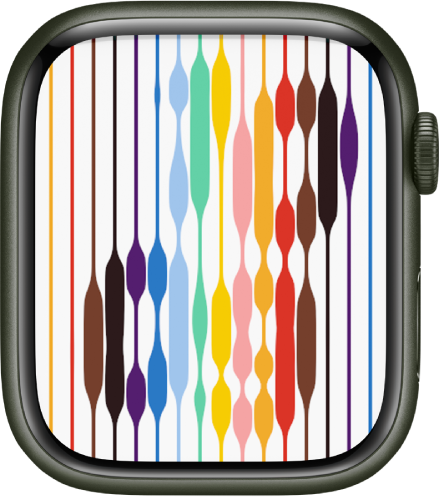 The Pride Threads watch face.