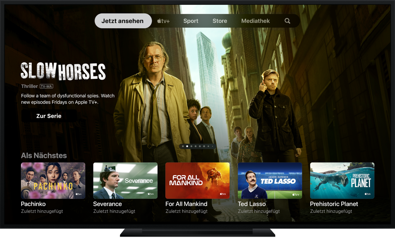 Ein Apple TV+ in der Apple TV App