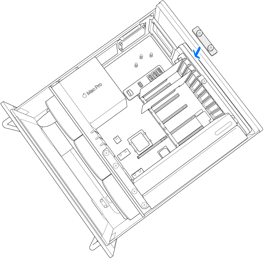 Réinstallation du support latéral.