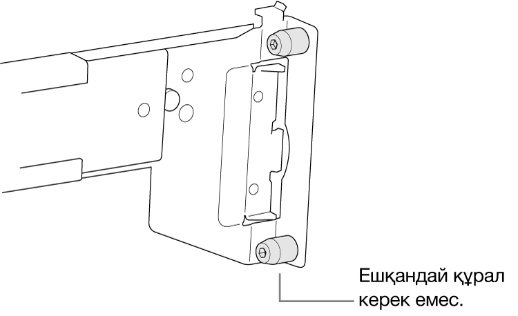 Шаршы тесікті сөреге бекітілетін сөре жинағы.