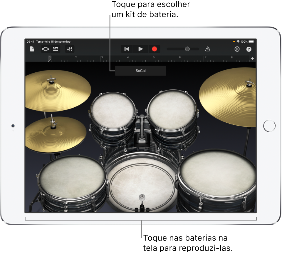 Instrumento Touch Bateria