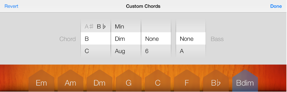 Figure. Chord and Bass wheels.