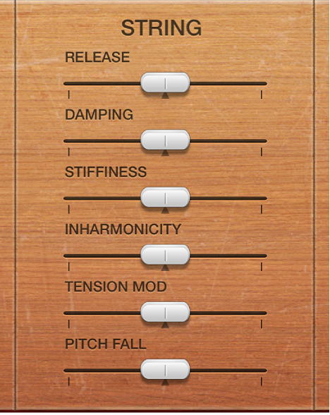 Abbildung. Vintage Clav String-Parameter