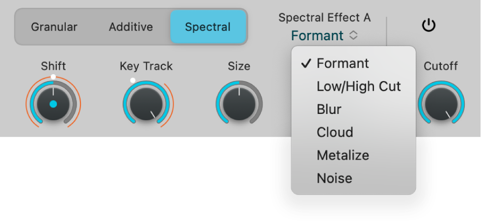 Figure. Sample Alchemy spectral effect.