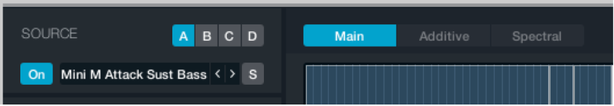 Figure. Global parameters in Main source edit window.