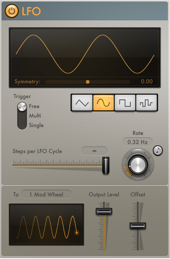 Figure. Modulator LFO parameters.