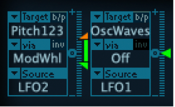 Figure. Exemple de routage de modulation de l’ES2.