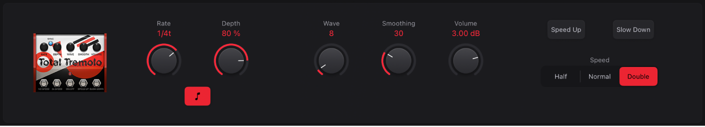 Figure. Total Tremolo stompbox window.