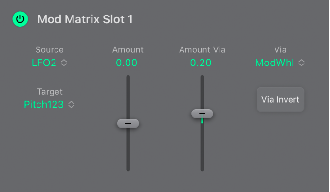 Figure. An ES2 modulation routing.