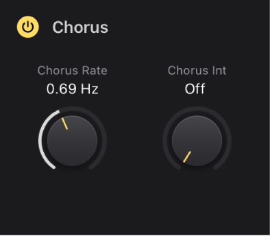 Figure. Vintage Electric Piano Chorus parameters.