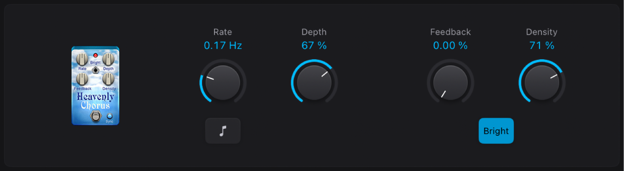 Figure. Heavenly Chorus stompbox window.