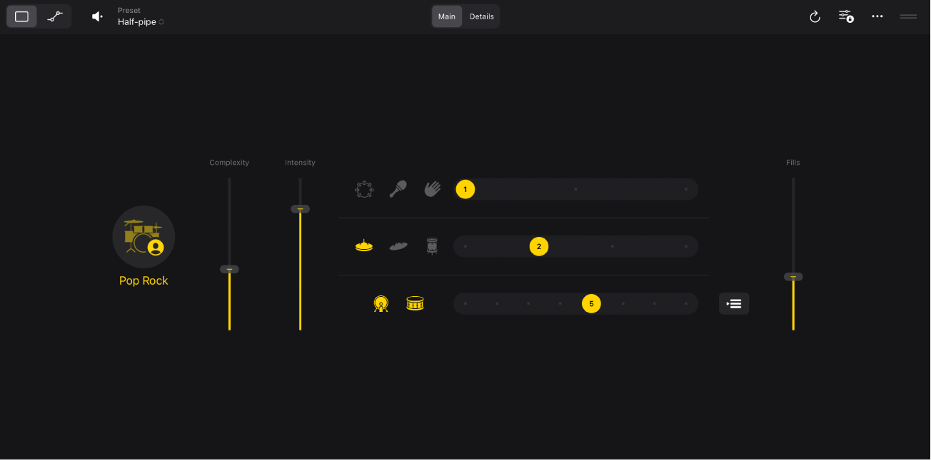 Figure. The Drummer Editor.