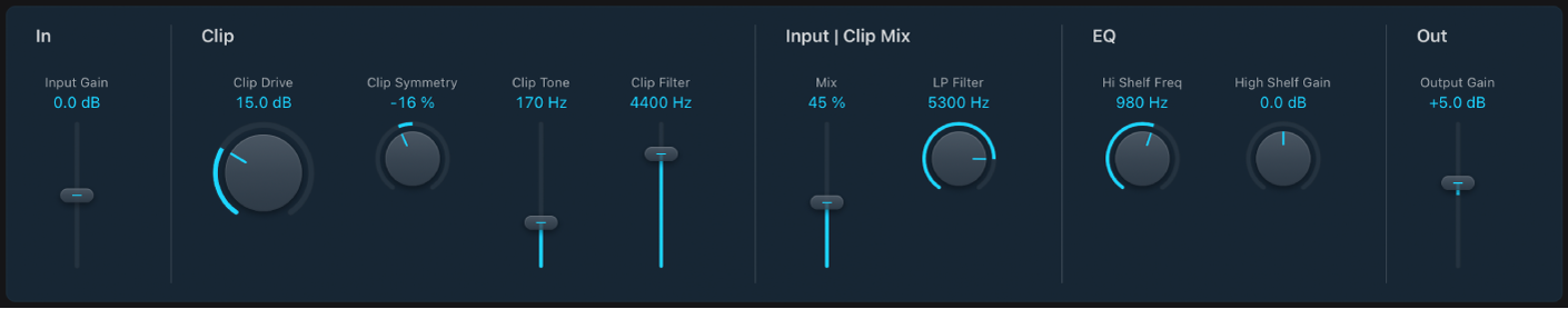 Figure. Clip Distortion window.