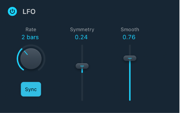 Figure. Commandes LFO de Ringshifter.