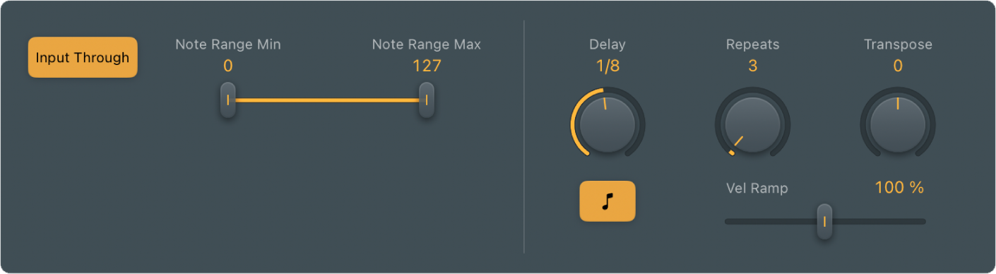 図。Velocity Processorのグローバルパラメータ。