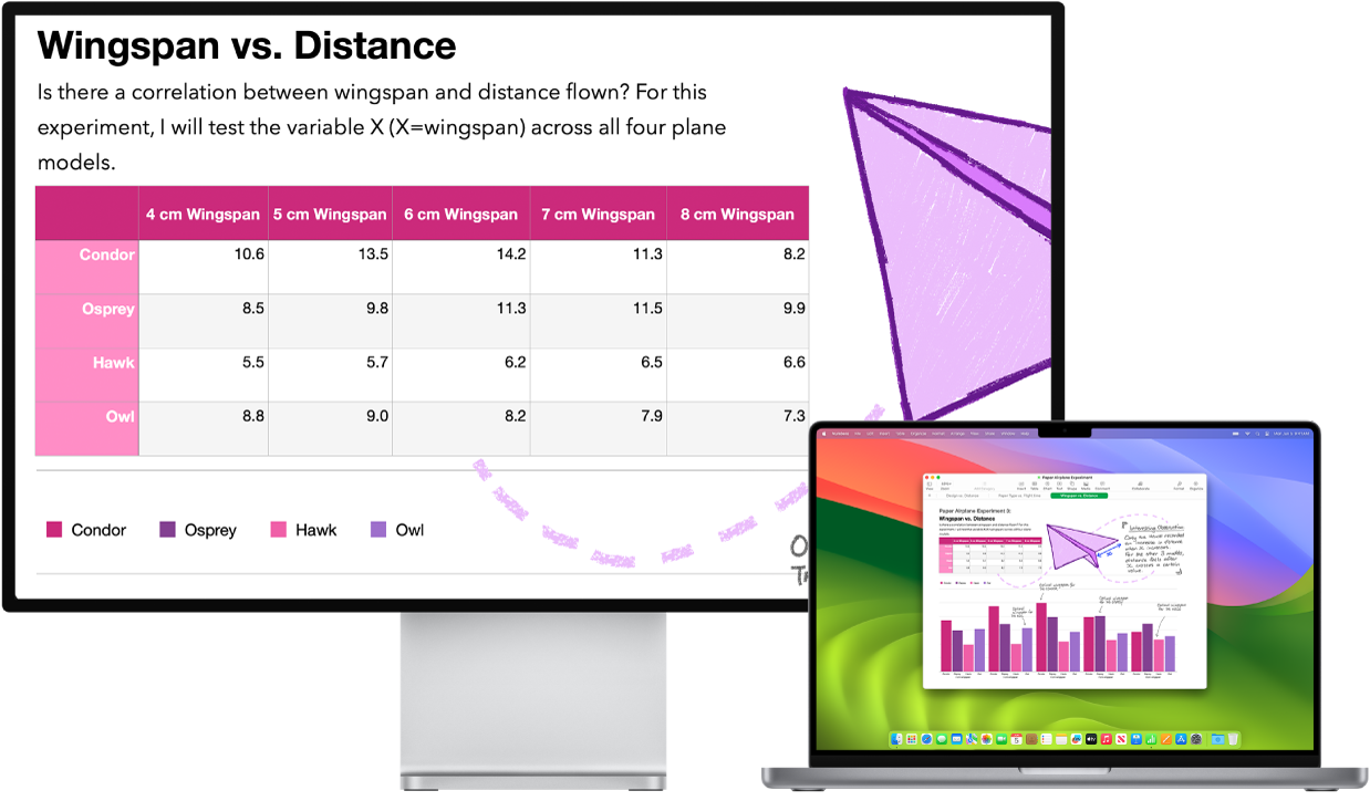 Zoom is active on the desktop screen, while the screen size stays fixed on MacBook Pro.