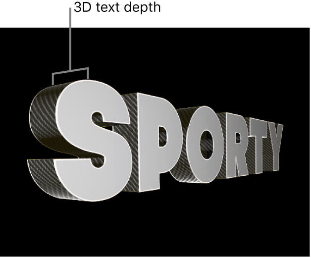 側面から見た3Dタイトルが表示されているビューア