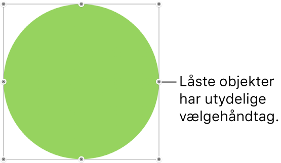 Et låst objekt med utydelige vælgehåndtag.