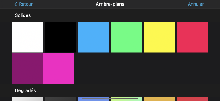 Le navigateur d’arrière-plans.