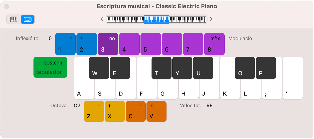 Finestra “Escriptura musical”.