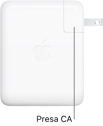 L'alimentatore USB-C da 140 W.