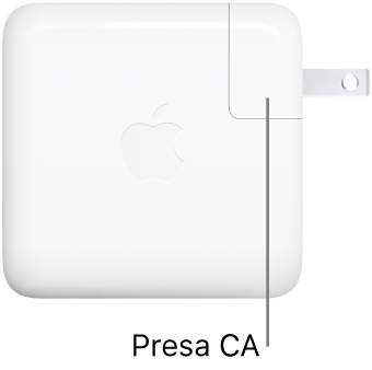 L’alimentatore USB-C da 70 W.