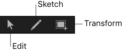 Werkzeuge zum Bearbeiten von Keyframes im Keyframe-Editor