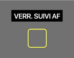 Indicateur de verrouillage du suivi AF