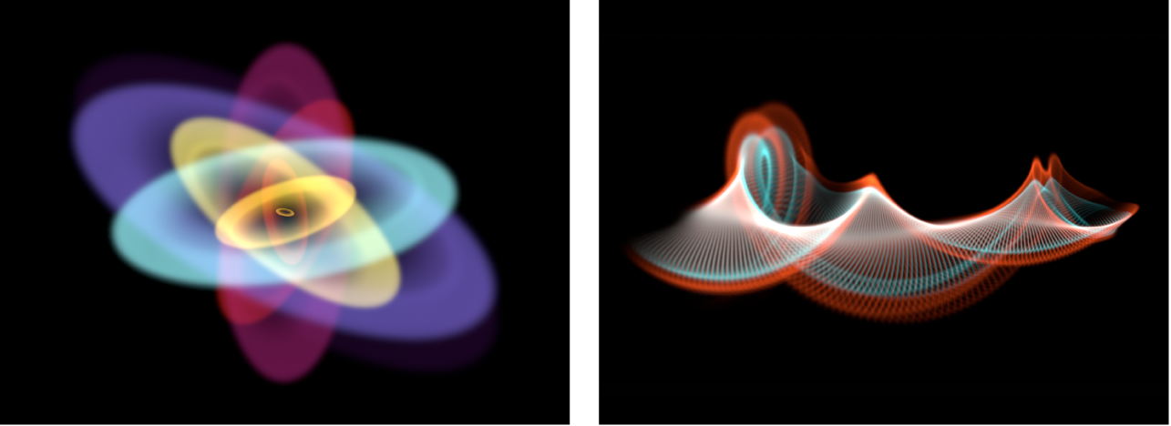 Exemples de systèmes de particules