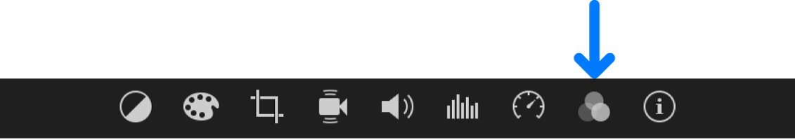 Video and Audio Effects button in adjustments bar