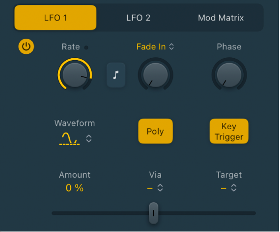 Abbildung. LFO-Parameter von Quick Sampler