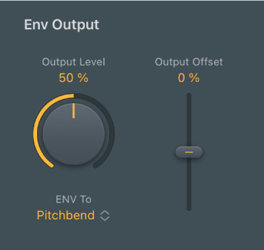 Abbildung. Parameter „Env Output“ des Modulators.