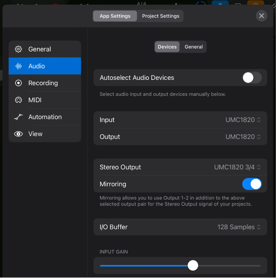 Figure. Multichannel audio device.