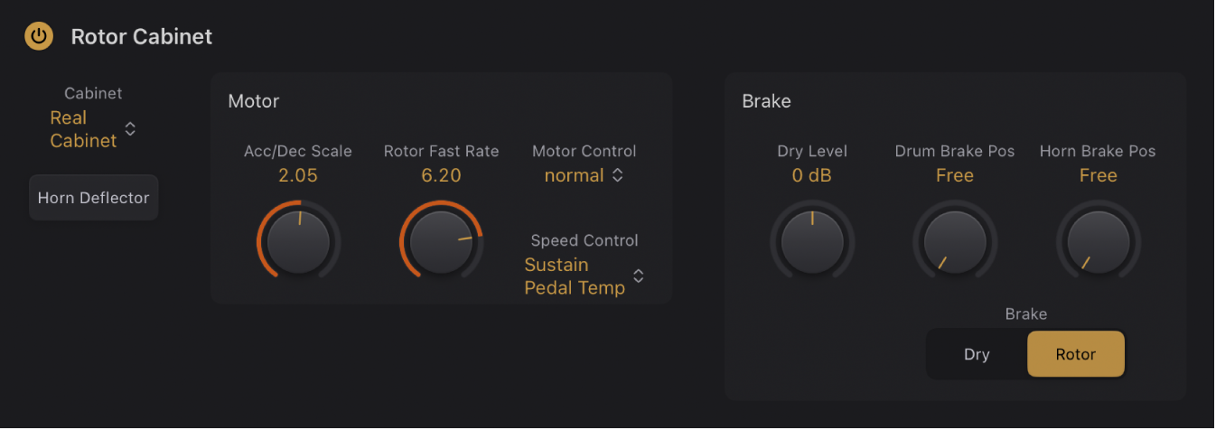 Figure. Vintage B3 Rotor Cabinet Motor parameters.