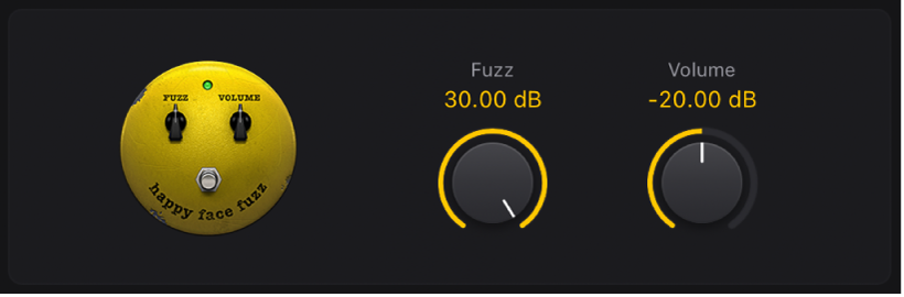 Figure. Fenêtre stompbox Happy Face Fuzz.