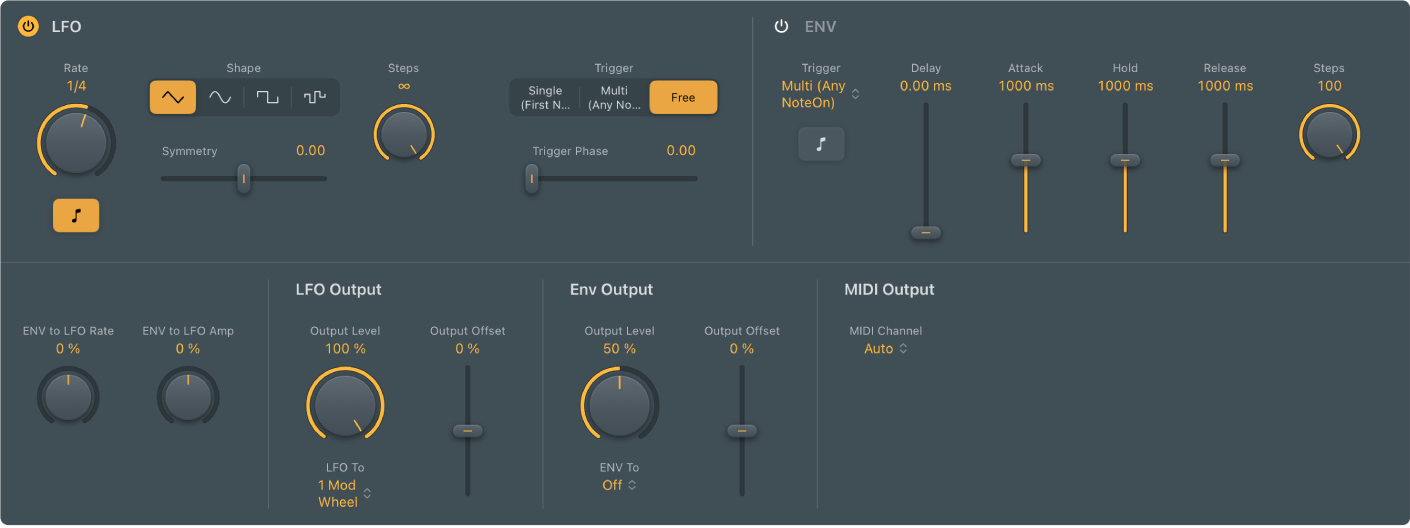 Figure. Fenêtre Modulator.