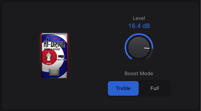 Figure. Fenêtre stompbox Hi-Drive.