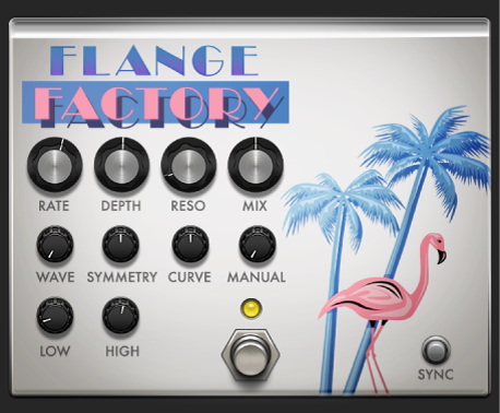 Figure. Flange Factory stompbox window.