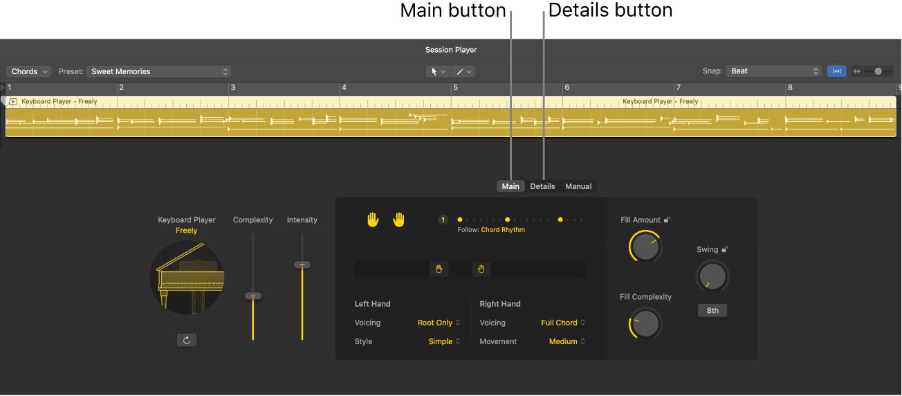 Figure. The Session Player Editor.