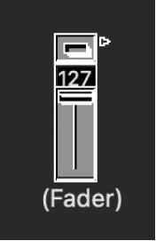 Figure. Vertical/Mute fader.