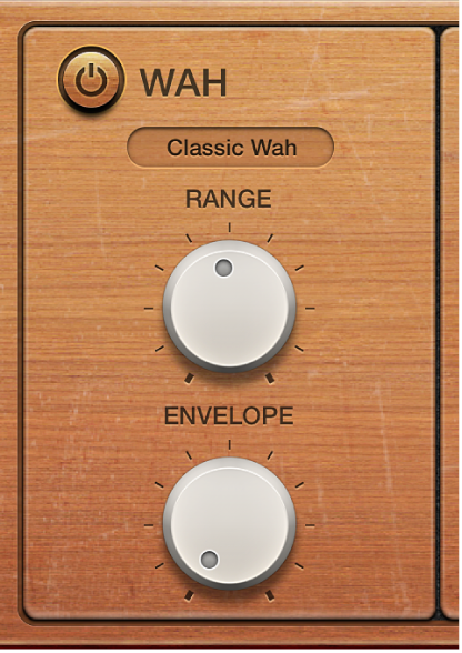 図。Vintage Clavの「Wah」のパラメータ。