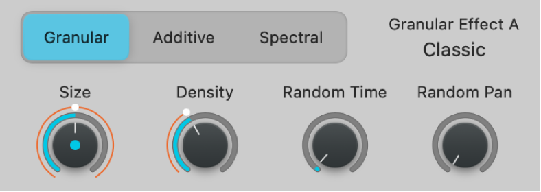 図。Sample Alchemyのグラニュラエフェクト。