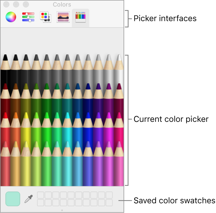 Colors window