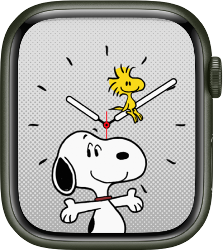 Muka jam Snoopy menunjukkan Snoopy dan Woodstock. Snoopy tersenyum dan membuat gaya “ta-da”. Woodstock bertenggek pada jarum minit, kelihatan berpuas hati.