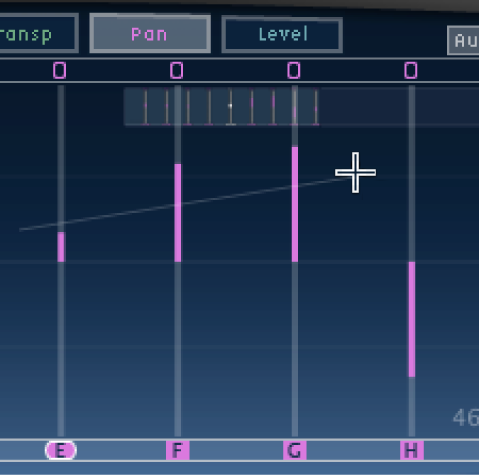 The Delay Designer Tap display, showing multple taps being aligned.