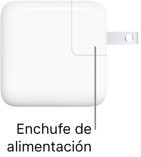 El adaptador de corriente USB-C de 30 W.