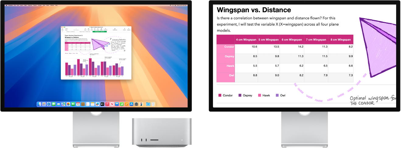 Zoom Display active on the right display, with the screen size fixed on the left display.