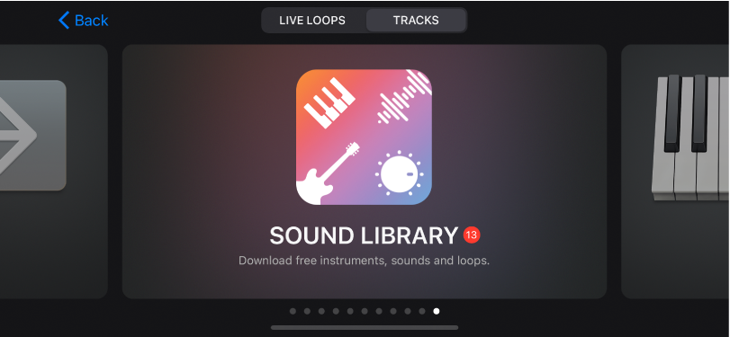 Sound Library in the Sound browser